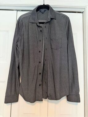 Ben Sherman Textured Charcoal Button-Up Shirt